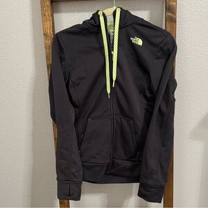 The North Face Dark Gray with Yellow Accents Jacket
